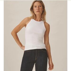 Buck Mason surplus Ribbed White Tank